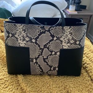Large Snakeskin Tory Burch Purse
